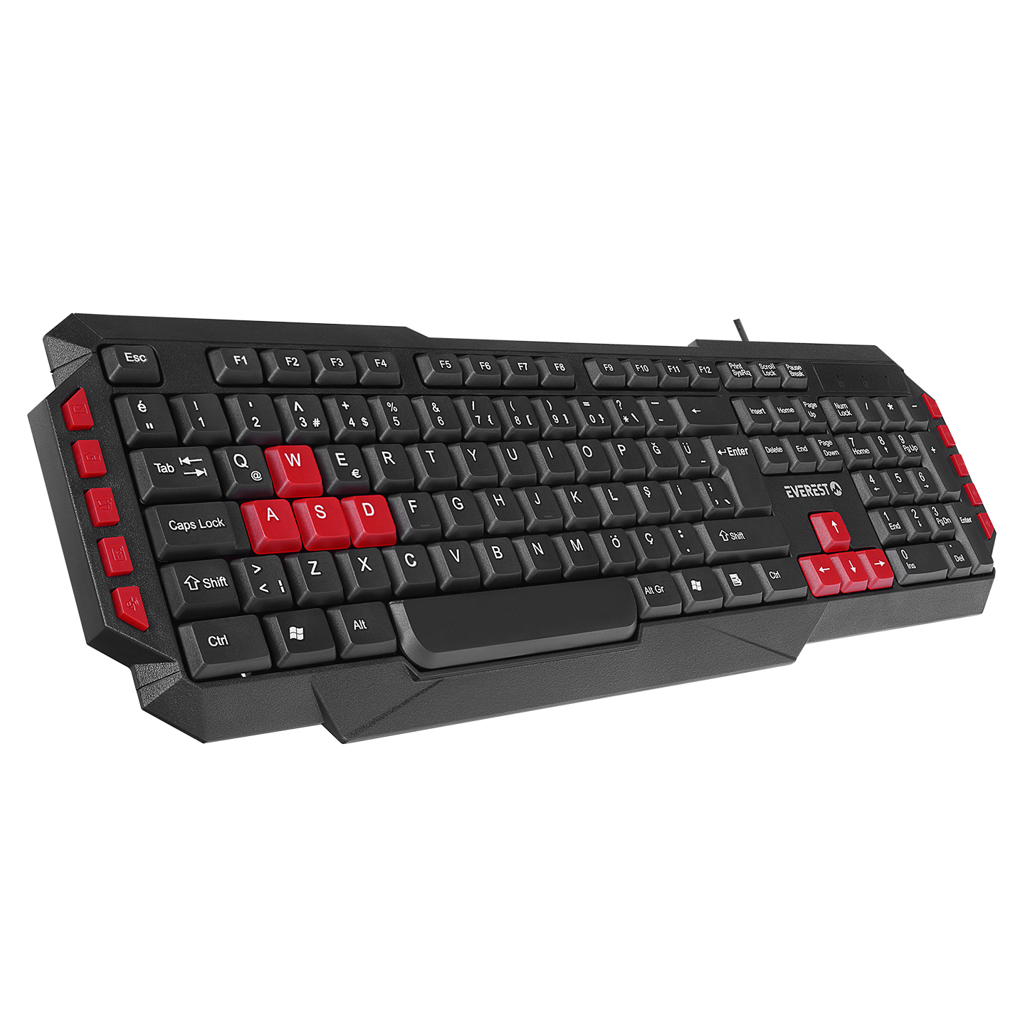 Everest KB-G7 Black USB Q Multimedia Keyboard