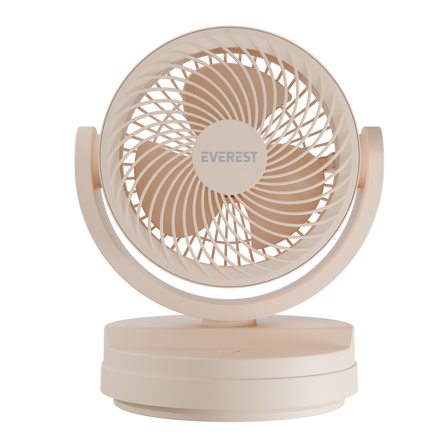 Everest EFN-509 Krema- Kahve 7 İnç 3 Kademeli 2100 RPM Hız Duvar Tıpı Ve Masaüstü Usb Fan