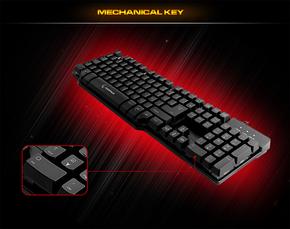 Rampage Kb R88 Black Usb Mechanical Feeling And Palm Rest Gaming Q Keyboard Rampage